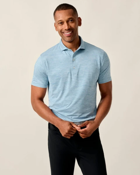 Johnnie-O Men's Huron Solid Featherweight Performance Polo