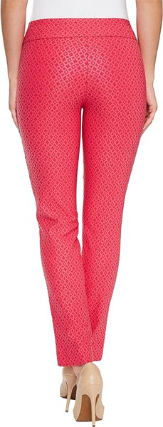 Krazy Larry Pull-On Ankle Pants in Pink Foil