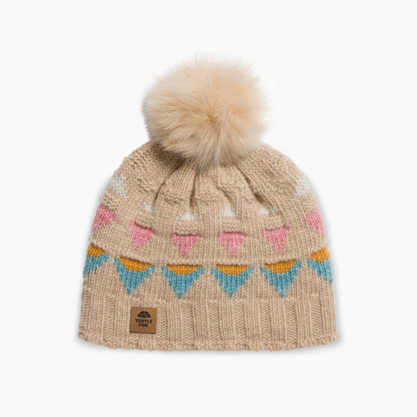 Turtle Fur Lambswool Moonglade Pom Pom Beanie