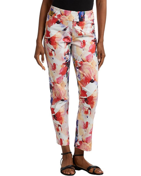 Krazy Larry Pull-On Ankle Pants in Pink Splash