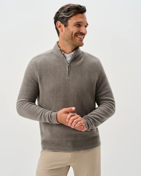 Johnnie-O Men's Dion Sherpa 1/4 Zip Pullover