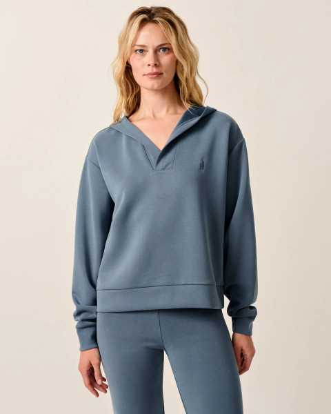 Johnnie-O Women's Stef Johnny Collar Lounge Hoodie