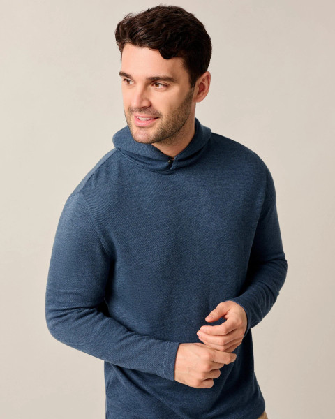 Johnnie-O Men's Drayton Merino Cashmere Sweater Hoodie 