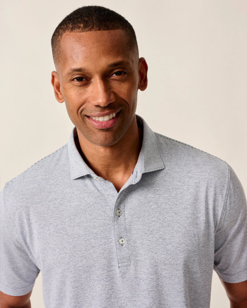 Johnnie-O Men's Lyndonn Stripe Performance Jersey Polo