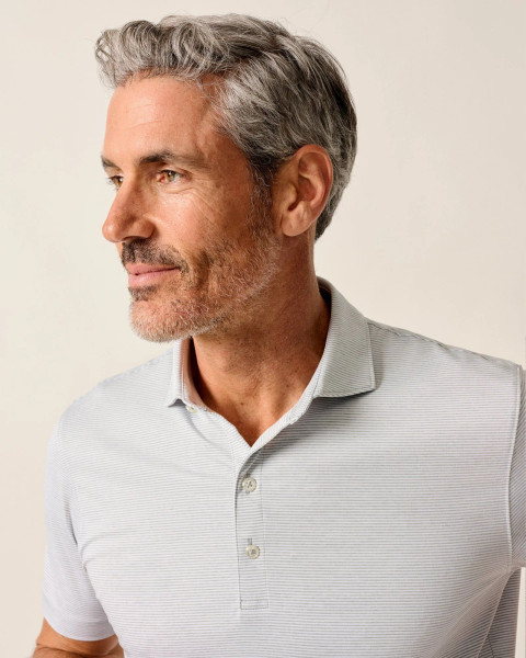 Johnnie-O Men's Lyndonn Stripe Performance Jersey Polo