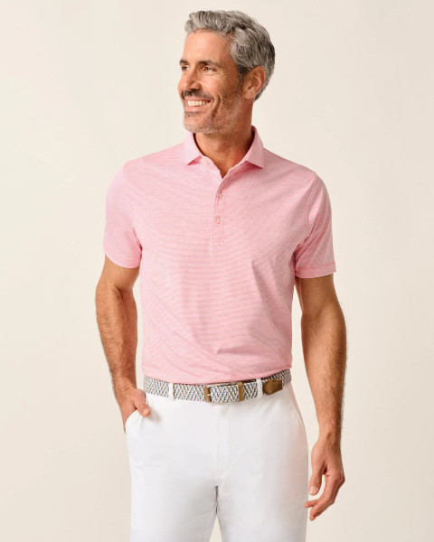 Johnnie-O Men's Lyndonn Stripe Performance Jersey Polo