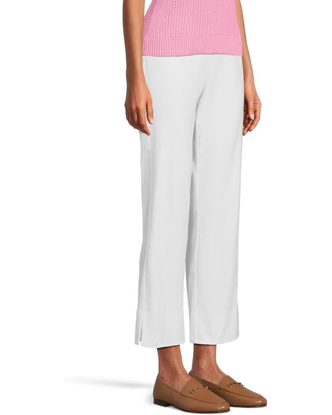 Krazy Larry Pull-On Stretch Wide Ankle Pants in White