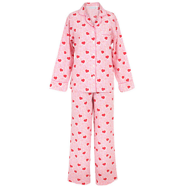Needham Lane Women's Lotta Love Cotton Poplin Long Sleeve Pajamas