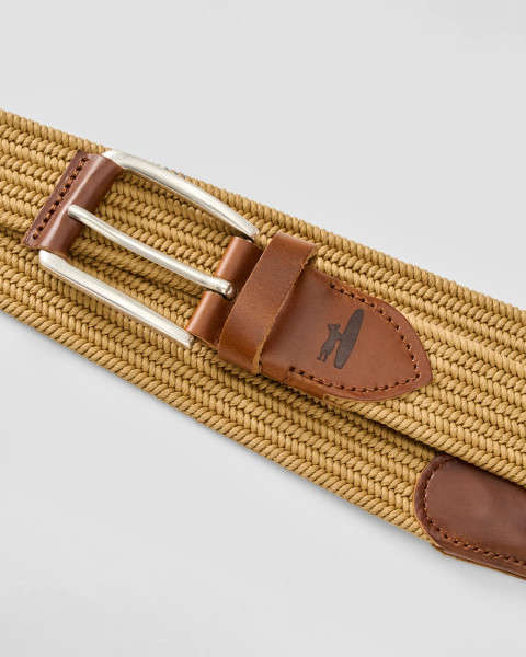 Johnnie-O Men's Farley Waxed Cotton Stretch Belt