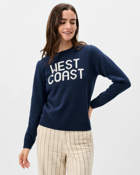 Johnnie-O Women's West Coast Coastal Cashmere Blend Crewneck Sweater
