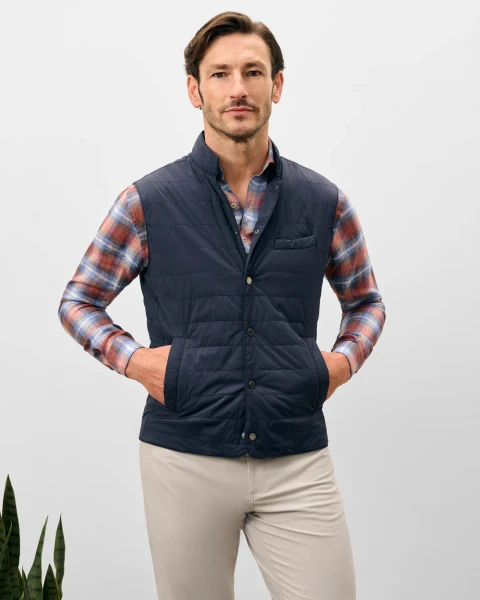 Johnnie-O Men's Bauer Top Shelf Quilted Vest 