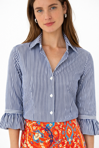 Gretchen Scott Women's Priss Brooks Stripe Blouse