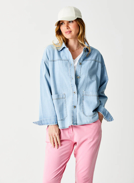 Suzy D London's Zane Utility Denim Jacket