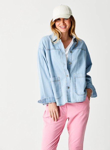 Suzy D London's Zane Utility Denim Jacket