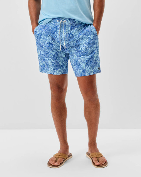 Johnnie-O Curacao Half Elastic 7" Swim Trunks
