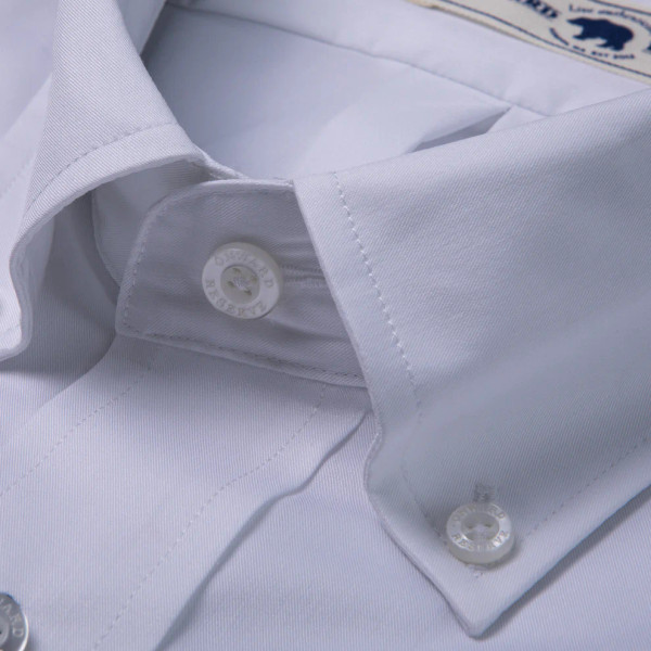 Onward Reserve White Classic Fit Quad Woven Shirt
