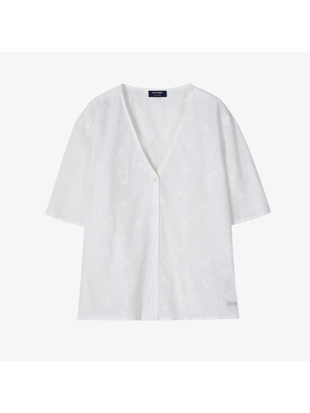 Saint James Juliette MC Short Sleeve V-Neck Top