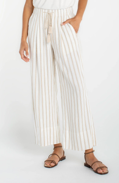 Liverpool Los Angeles Pull-On Wide Leg Crop Trouser
