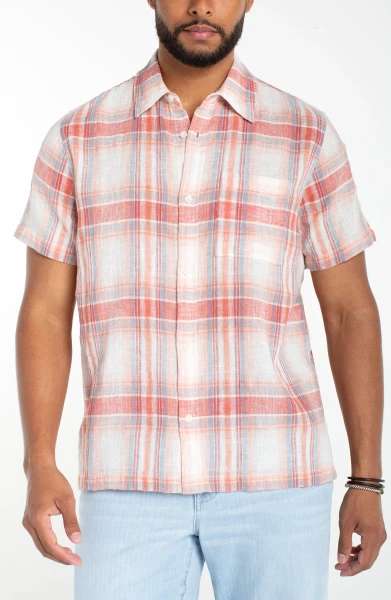 Liverpool Los Angeles Button-Up Short Sleeve Shirt