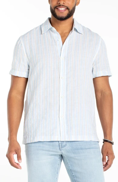  
Liverpool Los Angeles Short Sleeve Button-Up Shirt