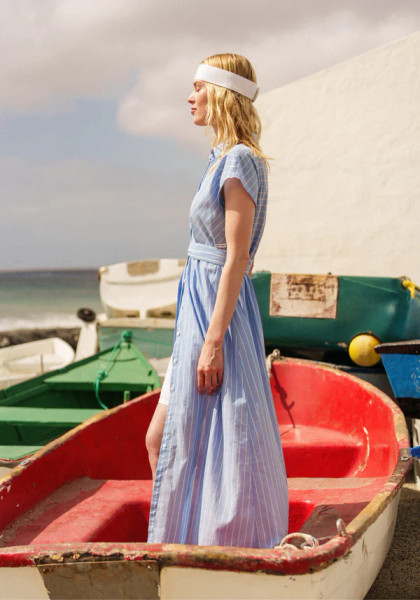 Saint James MAELYS Striped Maxi Dress