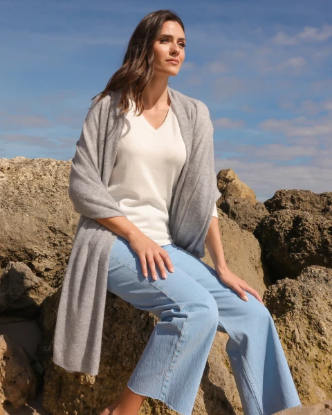Alashan Cashmere 100% Luxury Cashmere Breezy Travel Wrap