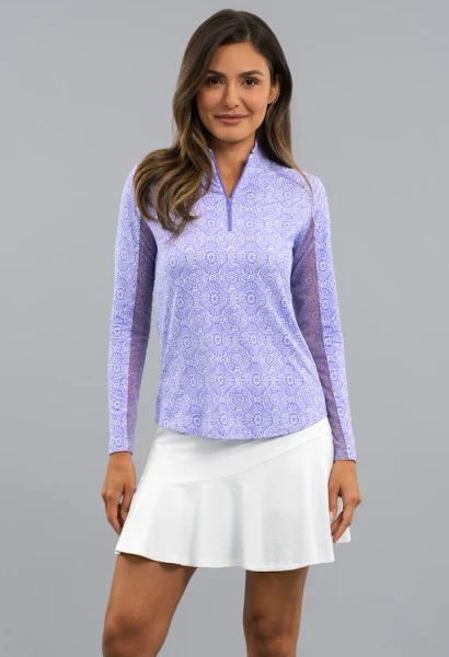 IBKÜL Amani Long Sleeve Mock Neck Top