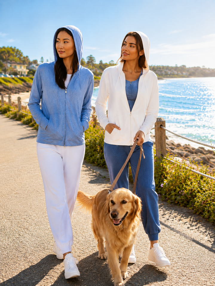 Coolibar Seaside Hoodie UPF 50+ | Island Pursuit | Free shipping over $100