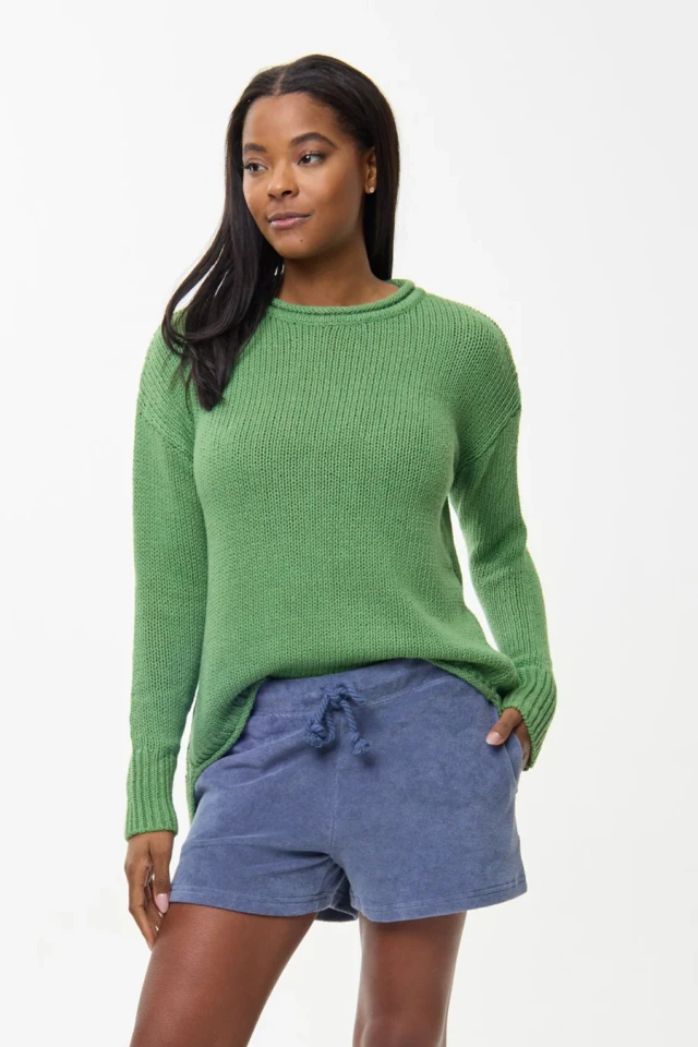 HIHO Caribbean Relaxed Crew Neck Sweater