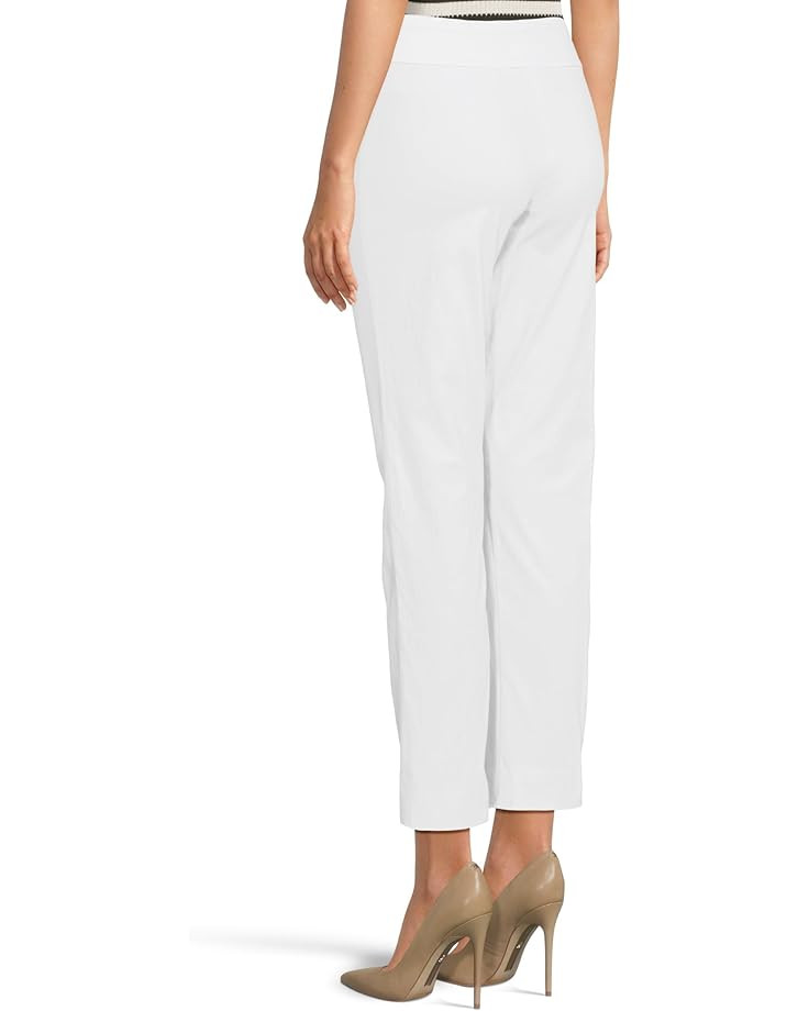 Krazy Larry  Pull-On Ankle Pants in White 