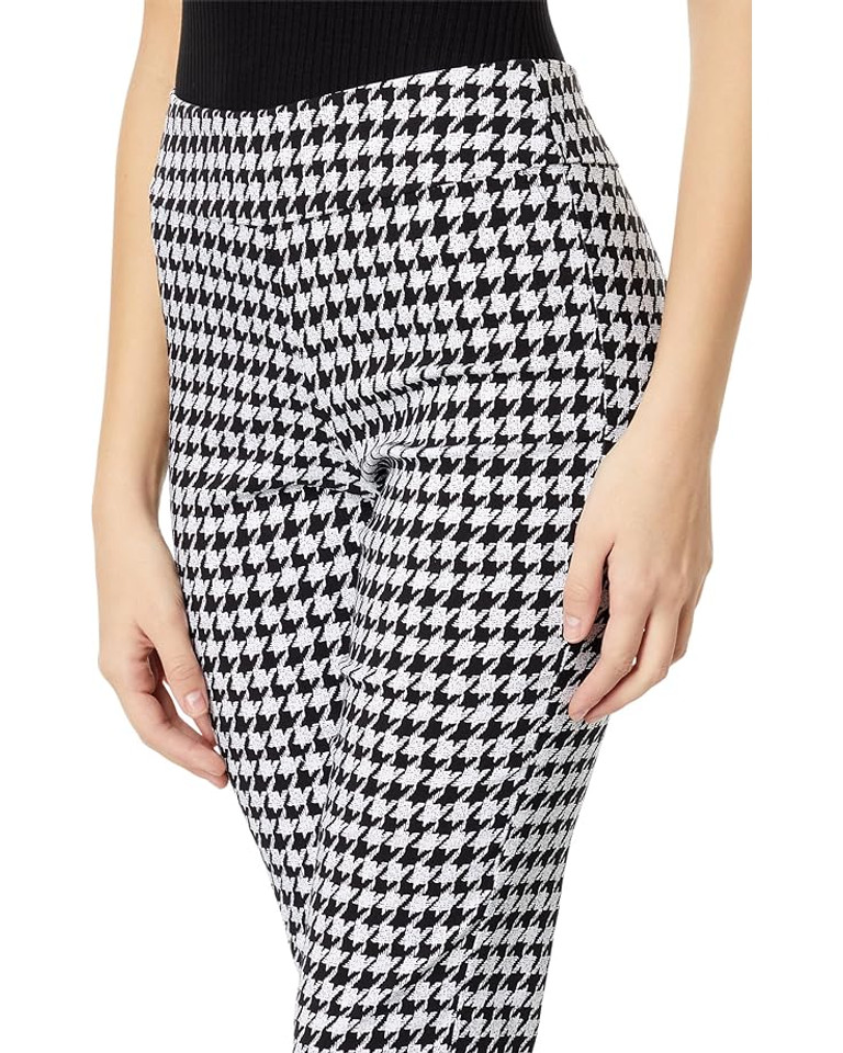 Krazy Larry Pull-On Ankle Pants in Mini Houndstooth 
