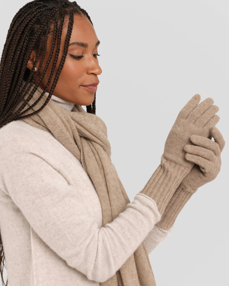 Alashan Cashmere  Cashmere Essential Texting Glove in natural