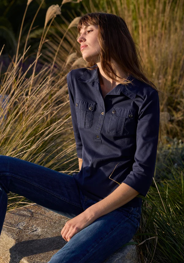 Oléron 3/4 Sleeve Polo Shirt