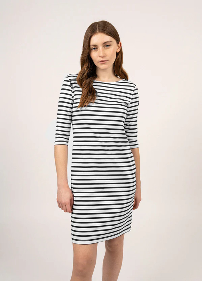 Saint James Propriano Nautical Sailor Striped Dress 
