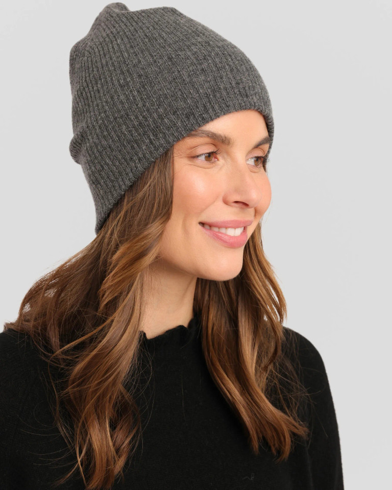 Alashan cashmere 100% Cashmere Easy Ribbed Beanie