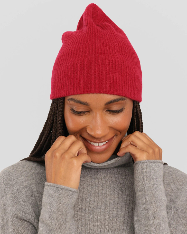 Alashan cashmere 100% Cashmere Easy Ribbed Beanie