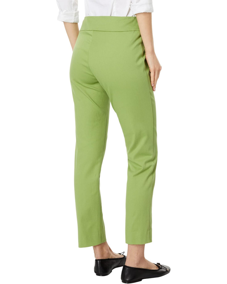 Krazy Larry Pull-On Denim Ankle Pants in color Green denim 
