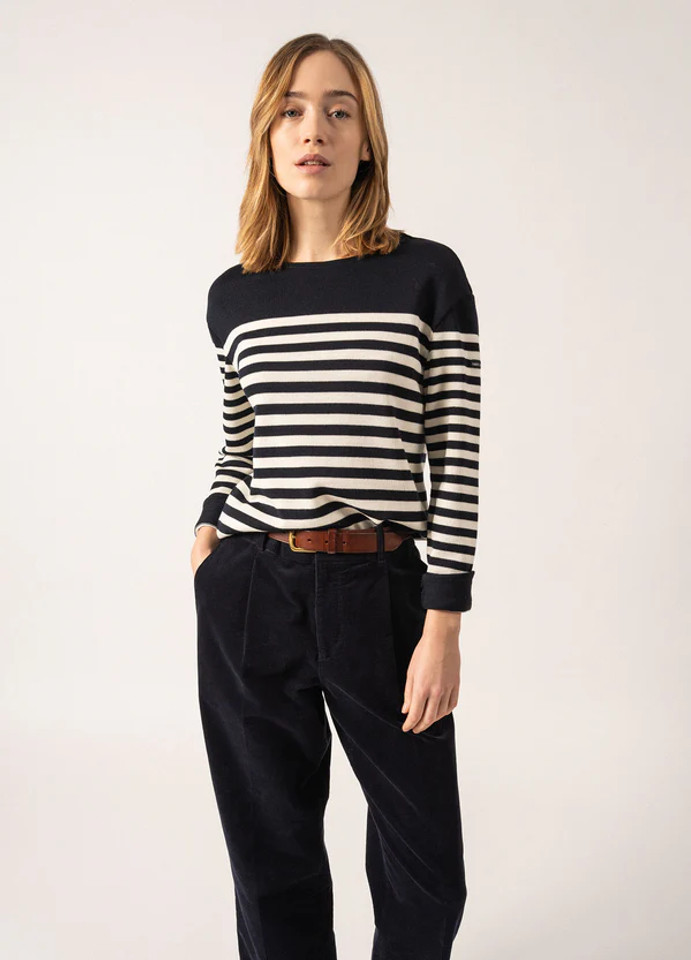 Saint James Ecins Sailor Striped Pullover Sweater 