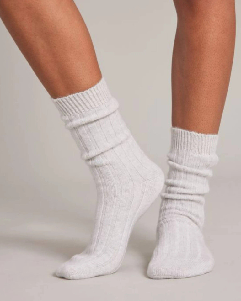 Alashan Cashmere 100% Cashmere Ribbed Socks