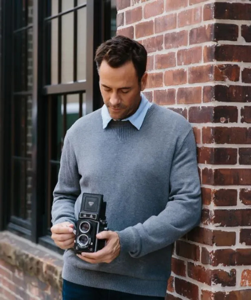 Alashan Cashmere Men's Cotton Cashmere Weekend Sweatshirt