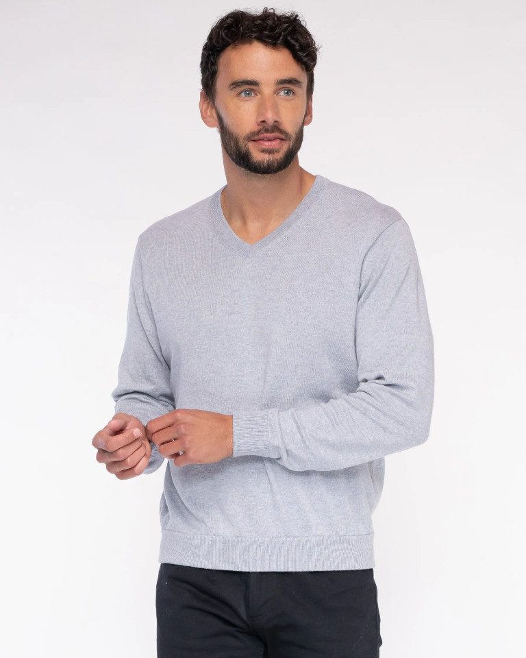 Alashan cashmere Cotton Cashmere Classic V-Neck Pullover 