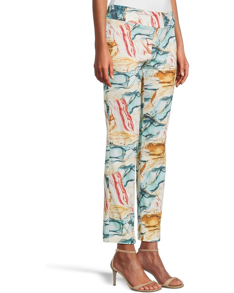 Krazy Larry Pull-On Ankle Pants in Aqua Splash