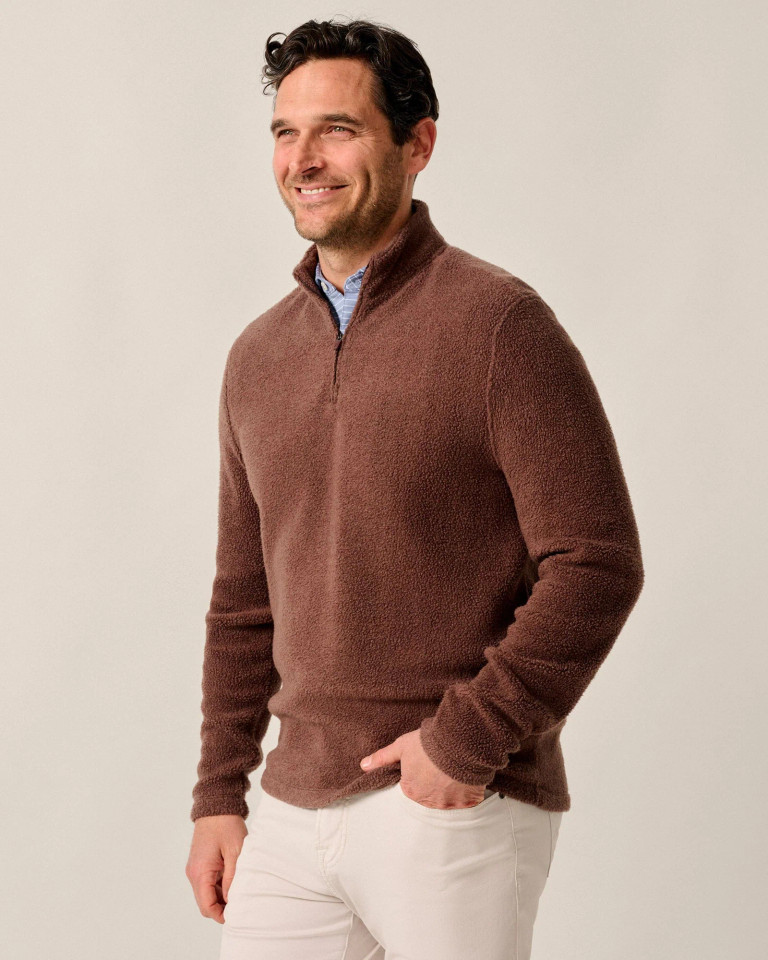 Johnnie-O Men's Dion Sherpa 1/4 Zip Pullover