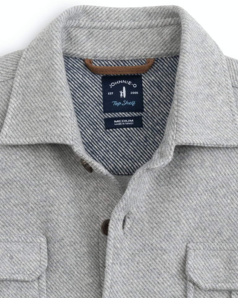 Johnnie-O Men's Carl Stretch Flannel Lodge Shirt Jacket