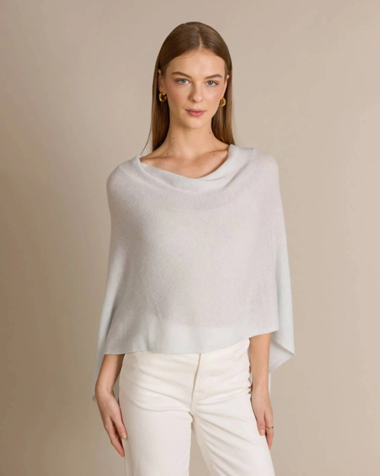 Alashan Cashmere 100% Cashmere Dress Topper Poncho
