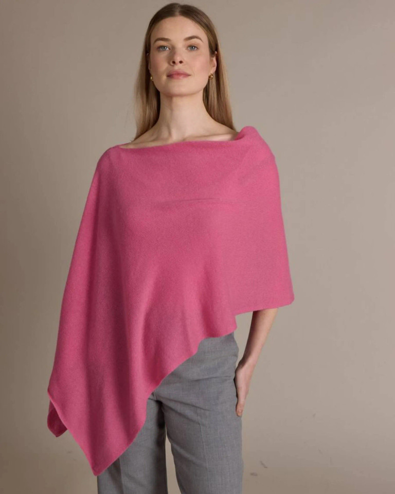 Alashan Cashmere 100% Cashmere Dress Topper Poncho