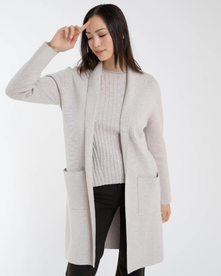 Alashan Cashmere Cotton Cashmere Sarah Shawl Collar Jacket