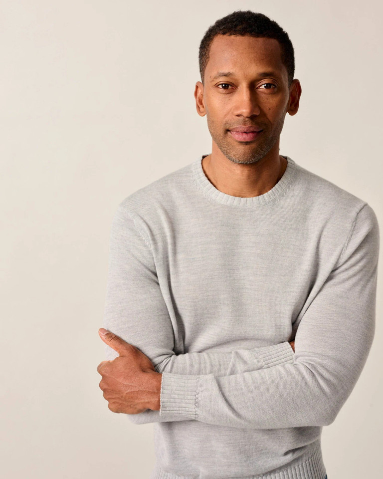 Johnnie-O Men's Ronald Merino Wool Crewneck Sweater