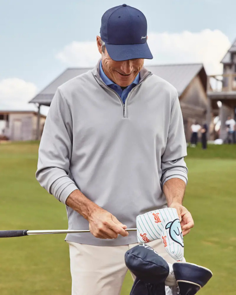 Johnnie-O Men's Hoppin Performance 1/4 Zip Pullover