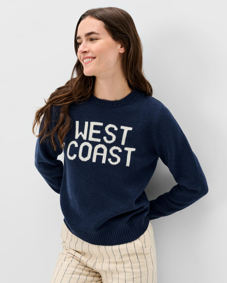 Johnnie-O Women's West Coast Coastal Cashmere Blend Crewneck Sweater